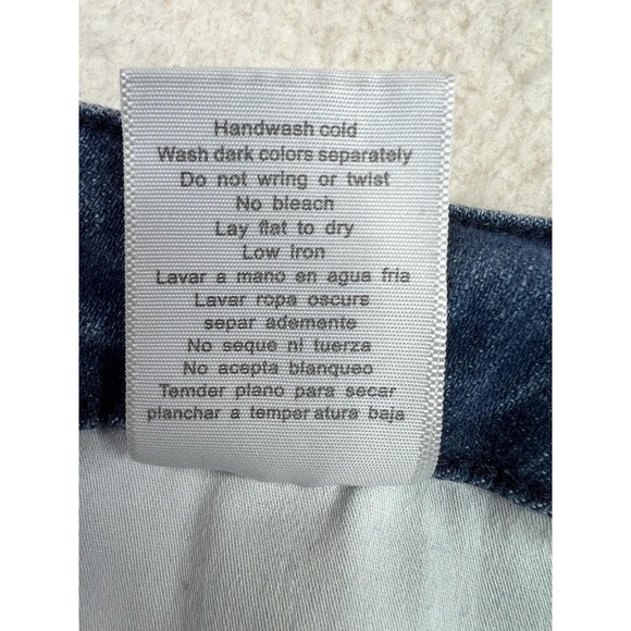 Judy Blue Crop Jeans Womens 22W Blue Dark Wash High Rise Raw Hem Stretch Denim - Picture 8 of 13